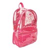 Packed Party Backpack, Women's Fashion Shoulder Knit Book Bag; Trendy Unicorn Confetti Look for Work and Travel (Pink - Sweet Tart) - 3 of 4