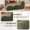 Christopher Knight Home Gladys Modern Boucle Upholstered Curved Accent Chair with Ottoman - 4 of 4