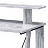 Wood Writing Desk with Ladder-Style Metal Base and USB/Plug Ports - 4 of 4