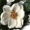 National Tree Company 6 ft. North Valley Spruce Magnolia Flower Garland - 3 of 4
