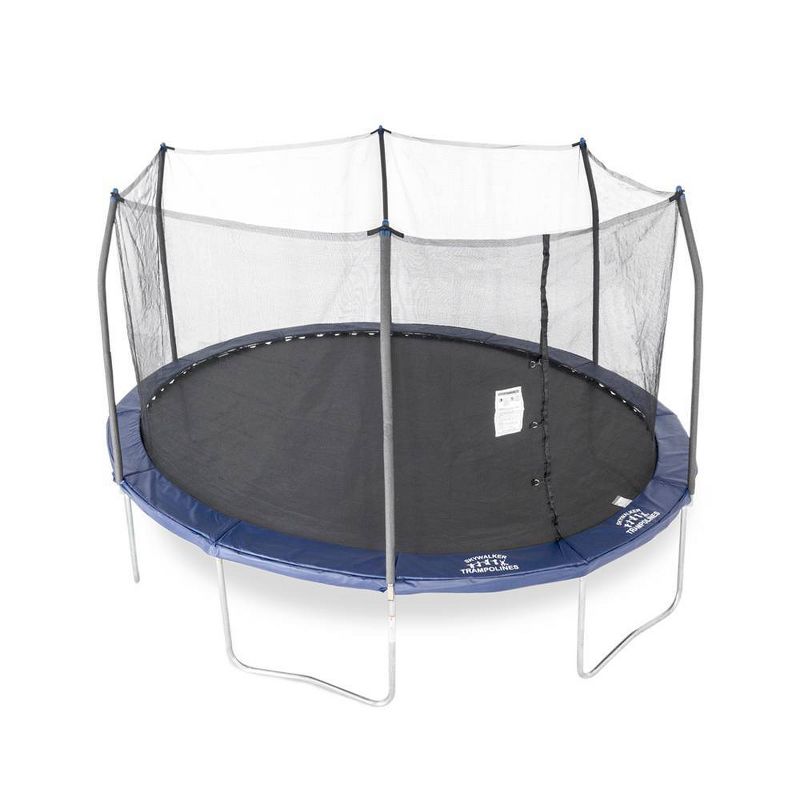 Skywalker Trampolines 15&#39; x 13&#39; Oval Trampoline Combo with Spring Pad - Navy, 1 of 7