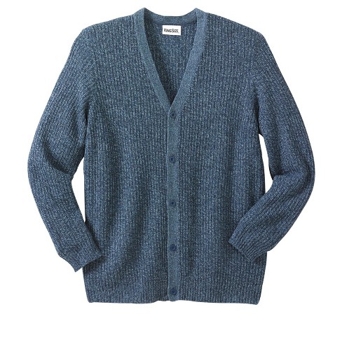 Kingsize Men's Big & Tall Shaker Knit V-neck Cardigan Sweater - Tall ...