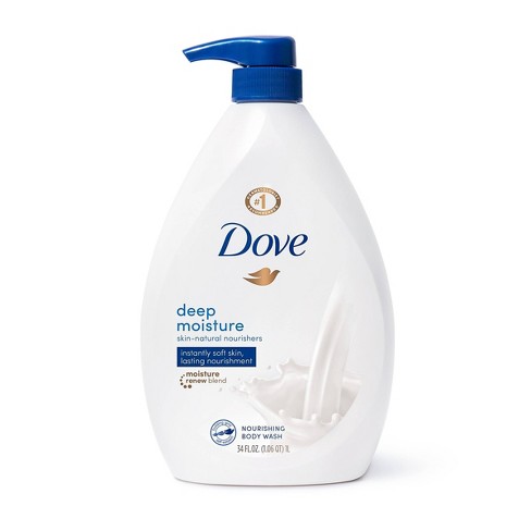 Dove Deep Moisture Nourishing Body Wash For Dry Skin - 34 Fl Oz : Target