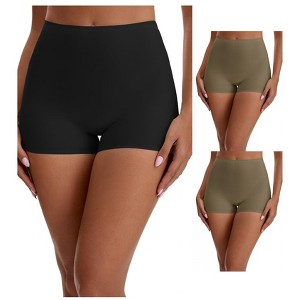 INSPIRE CHIC 3 Packs Women's High Waist Seamless Slimming Control Panties for Under Dresses Boyshort - 1 of 4