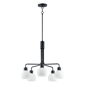 Maxim Lighting Coraline 5 - Light Chandelier in  Black - 1 of 4