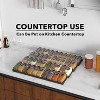 Spice Drawer Organizer with 40 Glass Spice Jars, 386 Labels, for Kitchen Drawers,Black - 4 of 4