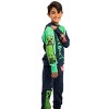 Minecraft Block Character and Title Logo Oversized Graphic Youth Sweatshirt and Joggers 2-Piece Set - 4 of 4