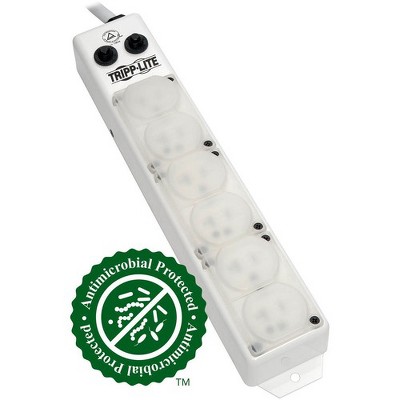 Tripp Lite Power Strip Medical Hospital Grade UL1363A 6 Outlet 20A 7ft Cord - NEMA 5-20P-HG - 6 x NEMA 5-20R-HG - 7 ft Cord - 20 A Current