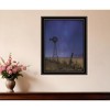 HomeRoots Starlit Night Black Framed Print Wall Art - 2 of 4