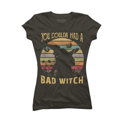Junior's Design By Humans Halloween Funny You Coulda Had Bad Witch By Ering T-Shirt