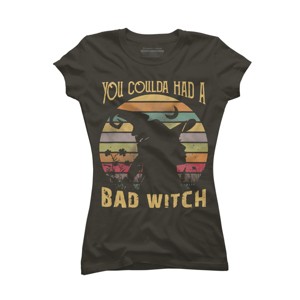 Junior's Design By Humans Halloween Funny You Coulda Had Bad Witch By Ering T-Shirt - 1 of 3