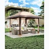 13x13FT Canopy Tent, Gazebo with Mosquito Netting, Adjustable Height Outdoor Gazebo - 3 of 4