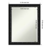 Amanti Art Downton Black Petite Bevel Wood Bathroom Wall Mirror 27.5 x 21.5 in. - 3 of 4