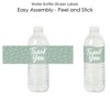 Big Dot of Happiness Sage Green Elegantly Simple - Guest Party Favors Water Bottle Sticker Labels - Set of 20 - 2 of 4