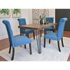 NicBex 7-Piece Dining Table Set with 6 Tufted Dining Chairs Modern Rectangle Large Kitchen Table Set & Side Chairs for Dining Room - 4 of 4
