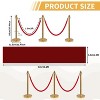 Crowd Control Stanchion Velvet Ropes Carpet Set, Post Sand Injection Hollow Base - 4 of 4