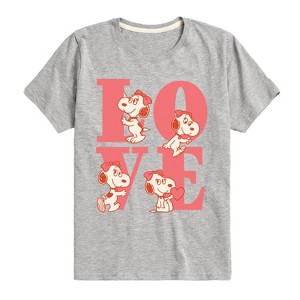 Boys' - Peanuts - Belle Love Short Sleeve Graphic T-Shirt - 1 of 4