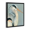 Stupell Industries Egret Bird Wildlife Animal Portrait Black Floater Framed Canvas Wall Art - 3 of 4