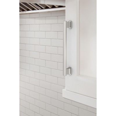 Polished Chrome Modern Cabinet Pull with Mounting Hardware
