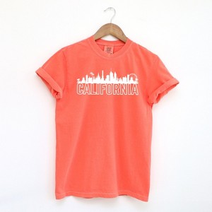 Simply Sage Market Women's California Buildings Short Sleeve Garment Dyed Tee - 1 of 2