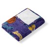 NBA Spin Stitch Hugger Pillow & Silk Touch Throw Blanket Set 40x50 Inches - 3 of 4
