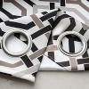 RT Designer Collection Rory Printed Blackout Luxurious Decorative Grommet Curtain Panel Black - 3 of 4
