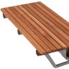 HomeRoots 28" Brown Premium Wall Mount Teak Shower Bench - 4 of 4