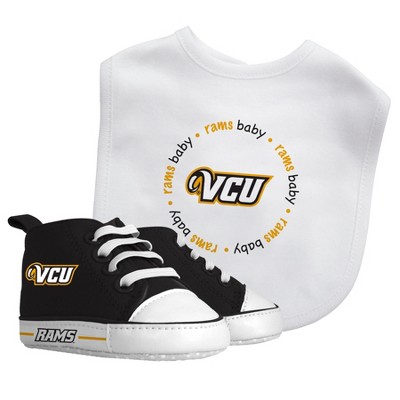 Baby Fanatic 2 Piece Bid and Shoes - NCAA Virginia Commonwealth - White Unisex Infant Apparel