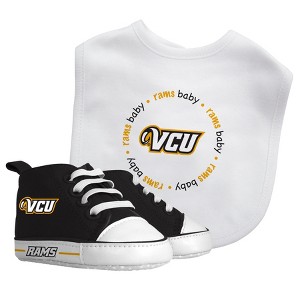 Baby Fanatic 2 Piece Bid and Shoes - NCAA Virginia Commonwealth - White Unisex Infant Apparel - 1 of 3