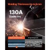 VEVOR MIG Welder, 130Amp Synergic Mig Welding Machine, 3-in-1 Flux Core MIG/Stick/Lift TIG Multi-Process Welder Machine,110V Portable Mig Welder,Black - 4 of 4