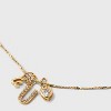 14K Gold Dipped Charm Initial Pendant Necklace - A New Day™ Gold - 4 of 4