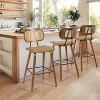 Bekrvio 26'' Counter Height Bar Stools, PU Leather Upholstered - 3 of 4