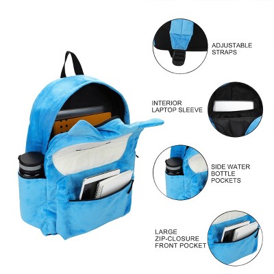 Pokemon Snorlax 17” Adult Blue Backpack — фото 4