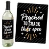 Big Dot of Happiness Psychology Grad - Psychologist Graduation Party Decorations for Women and Men - Wine Bottle Label Stickers - Set of 4 - 2 of 4