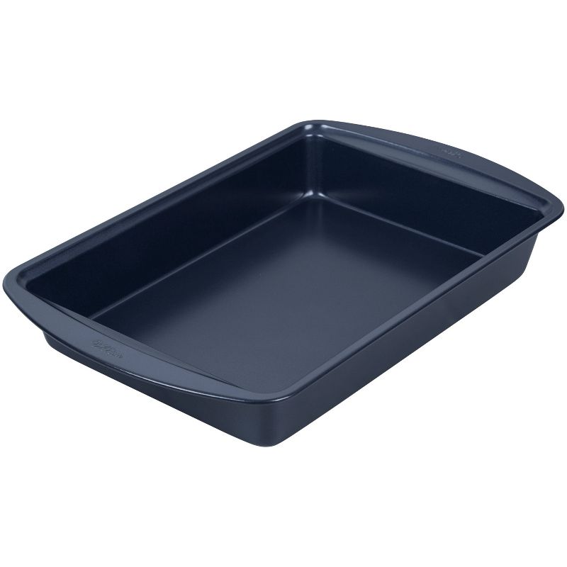 Wilton 9&#34;x13&#34; Diamond-Infused Non-Stick Oblong Pan with Cover Navy Blue, 5 of 7