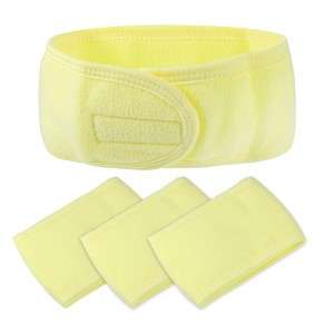 Unique Bargains Spa Headband Soft Women Hair Bands for Face Washing Bath Facial Mask Yoga 4 Pcs - 1 of 4