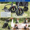Lycvki Foldable 2 in 1 Rollator Walker with Brakes and Adjustable Seat, Handle - 4 of 4
