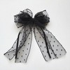 Anna-Kaci Sheer Polka Dot Bow Hair Clip with Layered Tulle Design and Long Ribbon Tails - 2 of 4