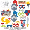 Big Dot of Happiness Calling All Knights and Dragons - Medieval Party or Birthday Party Photo Booth Props Kit - 20 Count - image 2 of 4