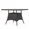 GDFStudio Dilon Outdoor Square Faux Rattan and Iron Dining Table - 4 of 4