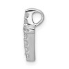 Black Bow Jewelry 14k White Gold 1/5 Ctw Diamond Mini Latin Cross Slide Pendant, 9x13mm - 2 of 4
