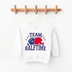 The Juniper Shop Team Halftime Distressed - Blue Toddler Graphic Sweatshirt - 1 of 3