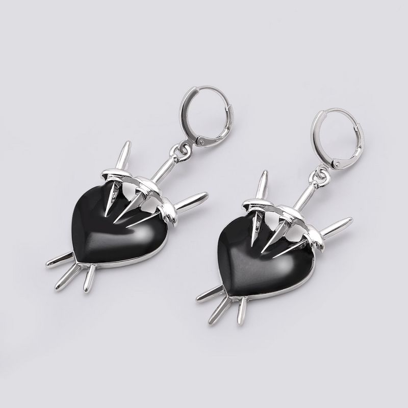 Three of Swords Drop Earring - Wild Fable™ Silver, 1 of 3