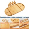 GustoWave Charcuteri Board and Serving Set, Bamboo Cheese Board with Knife Set, Magnetic Long Charcuteri Boards Gift Set for Serving Food, Snack - 3 of 4