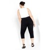 Avenue Women's Plus Size Pull On Cropped Denim Legging - image 3 of 4