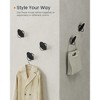 SONGMICS HOME Wall-Mounted Coat Rack, Hook Rack, 4 Metal Hooks, for Coats, Bags, Keys, in The Entryway, Bedroom, Living Room - 4 of 4