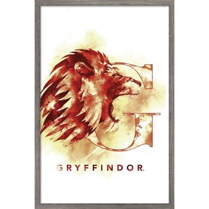 Trends International Harry Potter - Gryffindor House Logo Framed Wall Poster Prints - 1 of 4