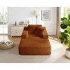 MYINDA Oversized Boneless Sofa Bed with Deep Seat, Corduroy Chaise Lounge Chair for Living Room/Apartment - 3 of 4
