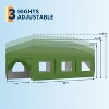 GustoWave Portable Outdoor 10x30 Ft Pop Up Canopy with 8 Sidewalls for camping - 4 of 4