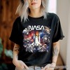 Artistic NASA Handcrafted Christmas T-Shirt, Astronaut in Outer Space with the Planets Tee | OrnamentallyYou - 4 of 4